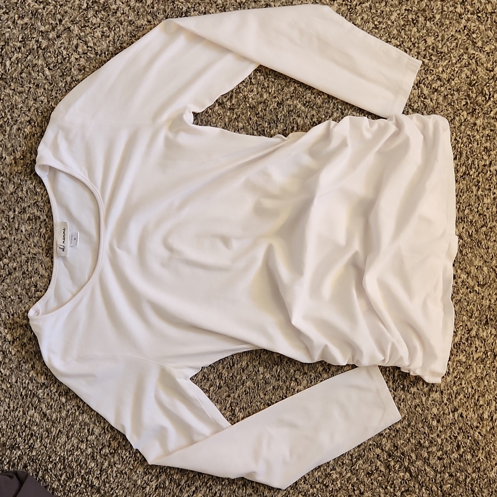 2 Maternity shirts, long sleeve, sz M